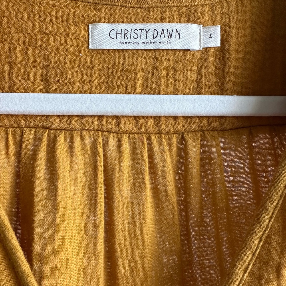 Christy Dawn Mustard Midi Dress - Picture 3 of 4